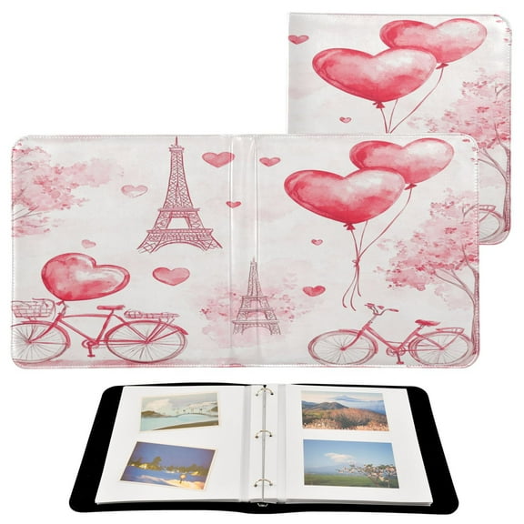BZSMCE Photo Album Book Scrapbooking Sweet Parisian Whimsy Printed Picture Album