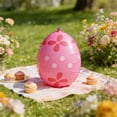 thumbnail image 4 of 6 Pack Easter Inflatables Outdoor Decorations 13.8 Inch Inflatable Easter Eggs for Lawn Garden Porch Yard Spring Holiday Party Blow Up Decor, 4 of 5