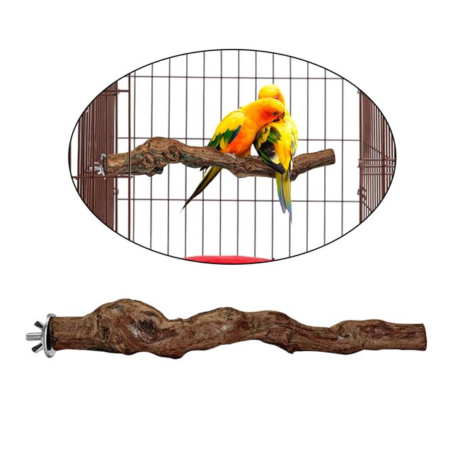 Palo de Percha para Pájaros, Columpio, Columpio, Juguetes para Masticar Pájaros, Vid Natural, Jaula para Pájaros, Percha para Jaulas de Loros, Juguete Una rama Colco percha de pájaro