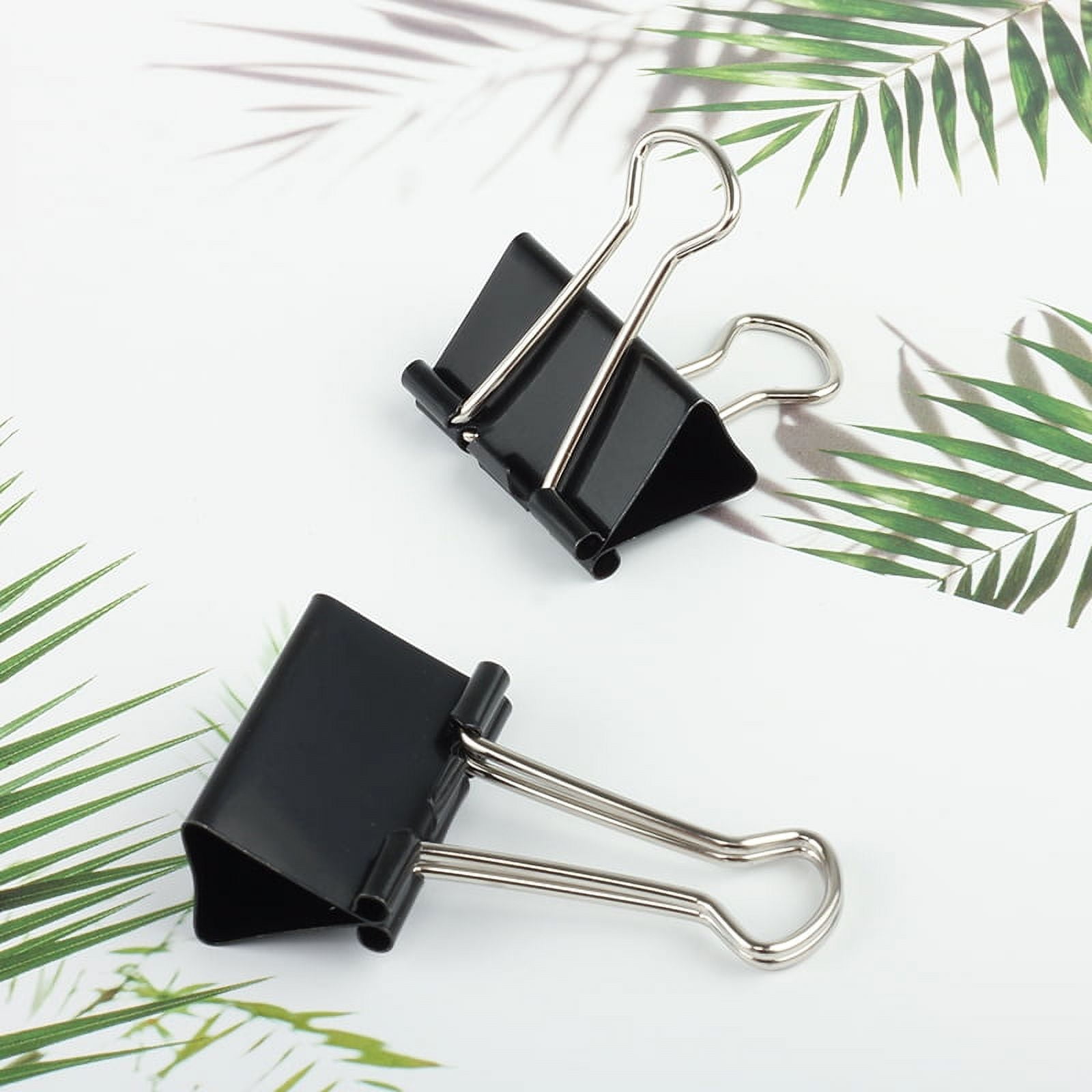 Pen+Gear Large Binder Clips, 2 in / 51 mm, 96 Count, Black