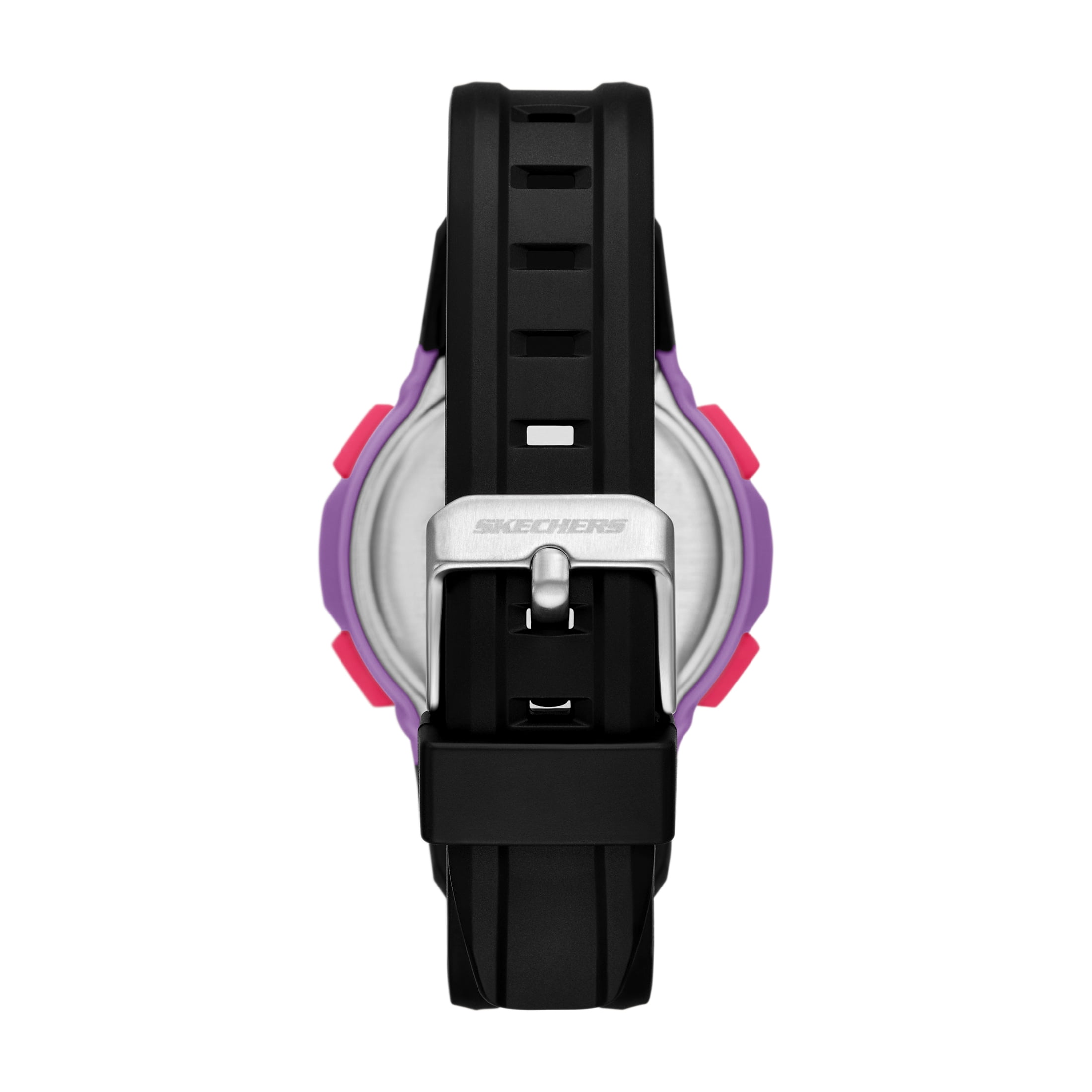 Skechers Women's Anoka Digital, Black Polycarbonate Watch