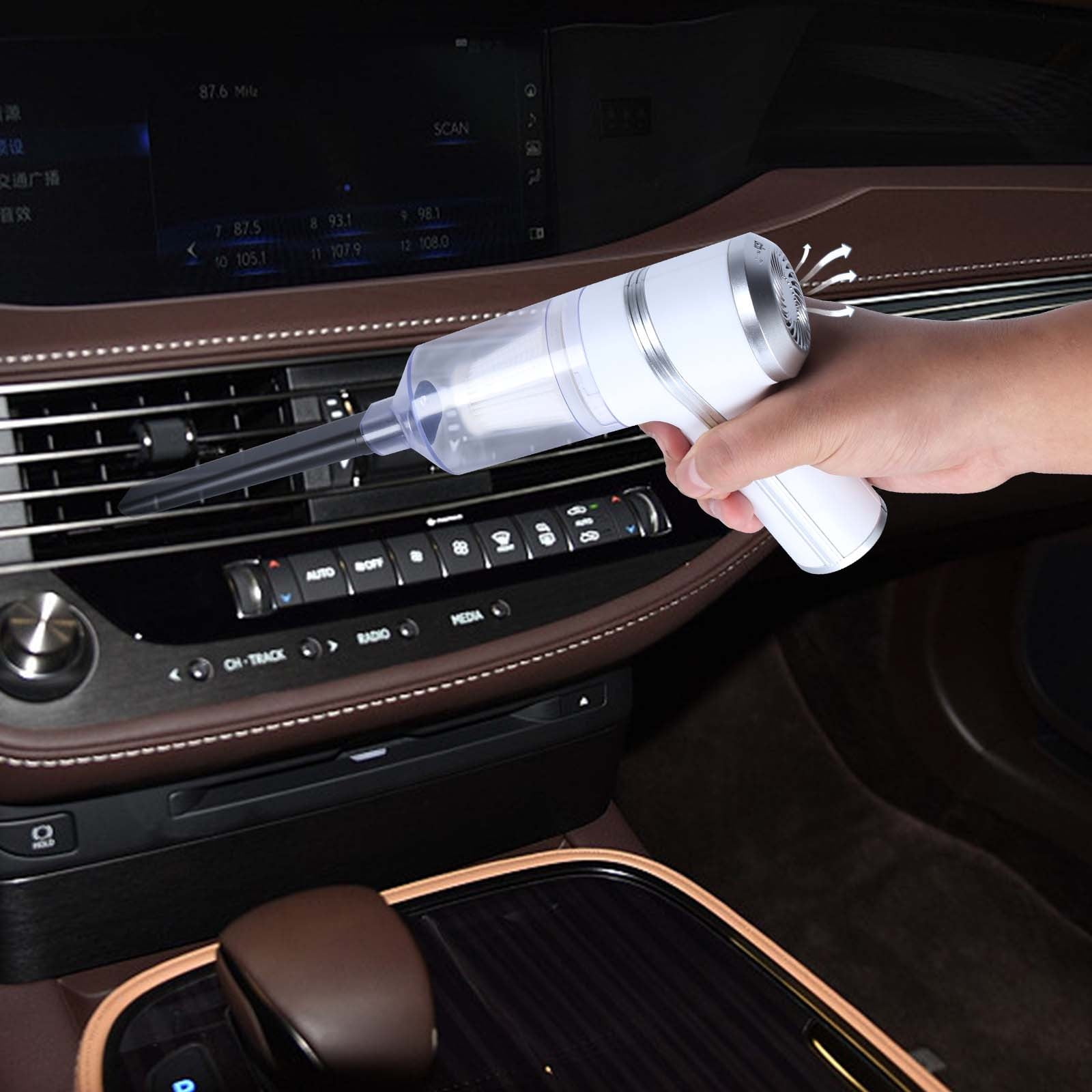 Dvumao Vacuum Cleaners for Home, Car Vacum Cleaner 9000pa Handheld Vacum Cleaner With Clear Cup Rechargeable Car Detailing Vacuum Lightweight Portable Wet Dry Vacuum Cleaner With Lighting, Man Gifts