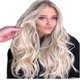 thumbnail image 1 of Peluca de anime con degradado gris COS de pelo largo y rizado decolorada y teñida de estilo europeo y americano, tocado de fibra química para mujer, 1 of 1