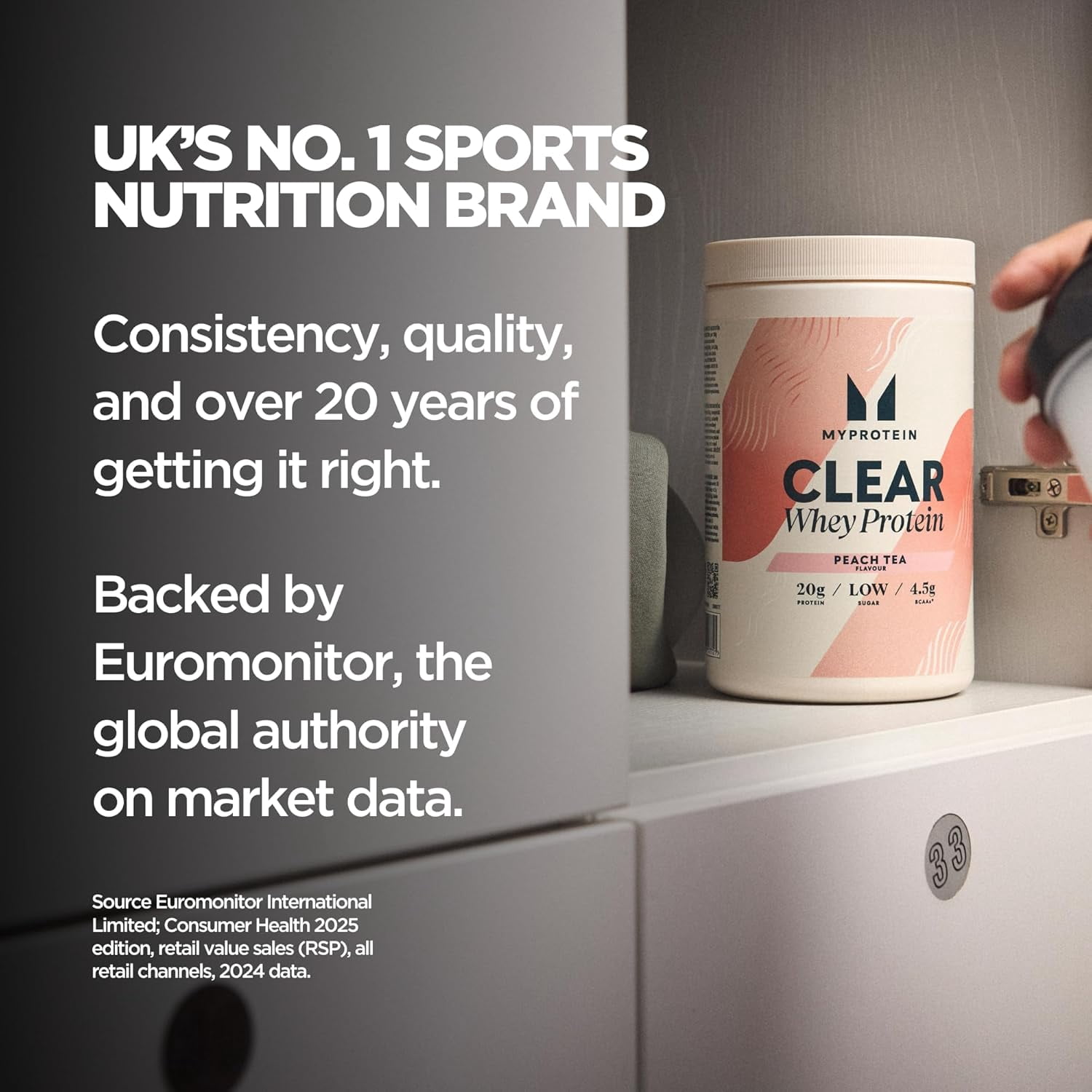 Myprotein Orange Cream Clear Whey Isolate Powder, 20 Servings, 20g Protein, Supplement