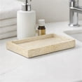 thumbnail image 5 of Pemberly Row Slim Rectangular Wood Tray in Brown with Gold Handles, 5 of 9