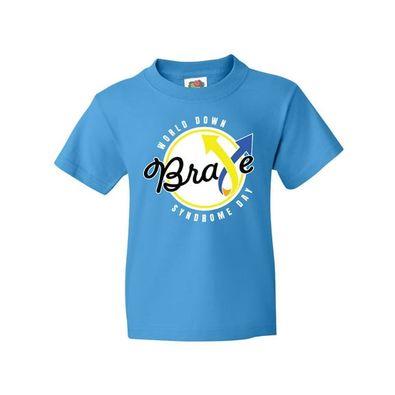 Inktastic World Down Syndrome Day Brave Youth T-Shirt