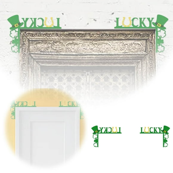 St. Patrick's Day Door Frame Decoration St. Patrick's Day Wooden Decoration Suitable For Living Rooms Bedrooms Outdoor Indoor Frames Irish Home Decoration