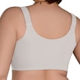 thumbnail image 4 of Besolor Plus Size Zipper Front Closure Bras for Women Seamless Supportive No Underwire Athletic Gym Workout Sports Bra(5X-Large,Gray), 4 of 4