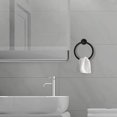 thumbnail image 7 of RUseeN Towel Ring, SUS304 Stainless Steel Modern Hand Towel Holder Rack Hanger Round for Bathroom Wall Mounted, Ideal for Bath, Kitchen, RV (Black, 2 Pack), 7 of 7