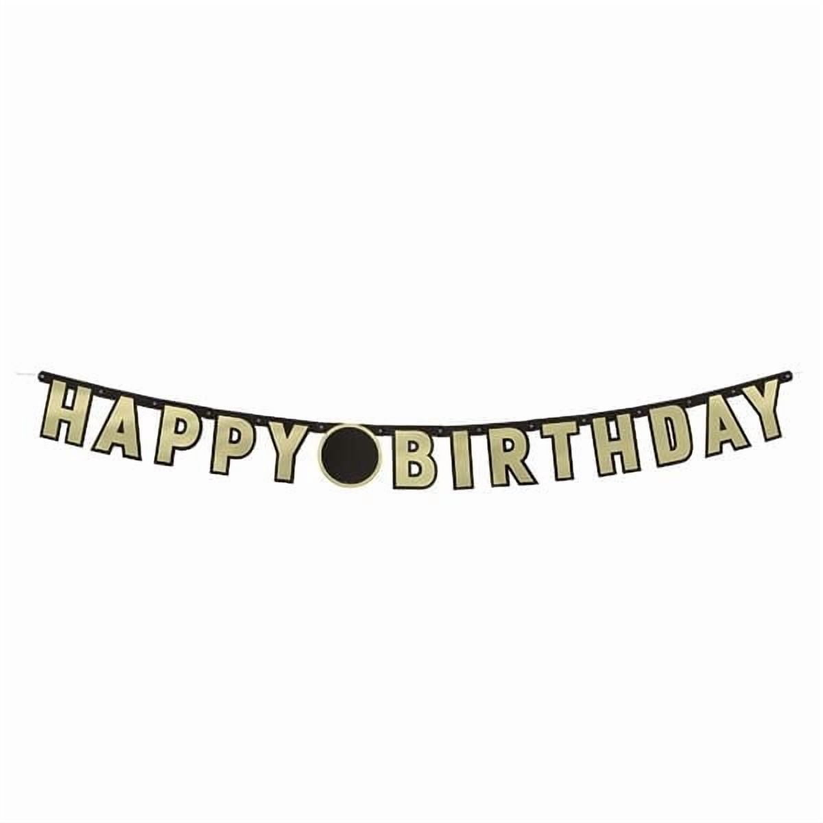Happy Birthday Jumbo Jointed Banner with Number Stickers