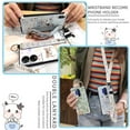 thumbnail image 3 of ABL-Phone Case For TCL 50 5G, Anti-dust Cartoon Anti-knock Lanyard Phone Holder Shockproof Wristband Waterproof Silicone Kickstand Soft case Ring Fashion Design Durable Wrist Strap Cute, 3 of 9
