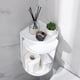 thumbnail image 4 of Kearding Almacenamiento de baño doméstico elegante y fácil de limpiar, y gabinete de accesorios de baño impermeable para baño Almacenamiento y organización del hogar blanco, 4 of 6