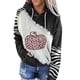 thumbnail image 1 of Sudadera con capucha para mujer con estampado de colores sueltos a juego de moda informal de manga larga Fridja  fksj3761, 1 of 4