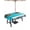 Lake Blue, variant on Outdoor Tablecloth with Umbrella Hole, Summer Beach Coastal Spillproof Waterproof Outdoor Table Cover, Blue Sea Ocean Landscape Hawaii Patio Tablecloths for Party Picnic Camping, Rectangle 54"x80"