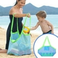 thumbnail image 1 of Large Capacity Mesh Beach Bag for Outdoor Pool Toys Storage Tote Reusable Sand Tools Carry All 1-Pack, 1 of 6