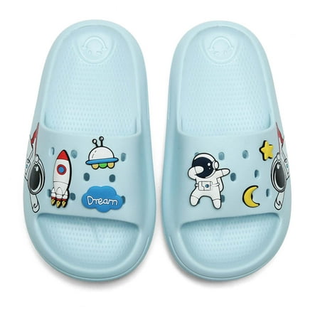

CERYTHRINA Slide Sandals for Boys and Girls Anti-Slip Pillow Slippers Ultra Light Home Slippers Shower Summer Sandals Water Shoes (Little Kid/Big Kid)