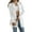 White, variant on Women'S Open Front Jacket Elegant Crew Neck Long Sleeve Dressy Casual Jackets Outerwear White XXL