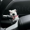 thumbnail image 2 of Decoración de parabrisas de coche con forma de cachorro de peluche, luz de giro del limpiaparabrisas para niña, 2 of 5