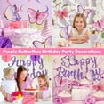 thumbnail image 6 of Birthday Decorations Set for 1-10, Butterfly Happy Birthday Banner Party Supplies with Honeycomb Balls, Butterfly Hanging Swirls for Girls Birthday, 6 of 8