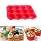 thumbnail image 1 of Puntoco Liquidación de artículos de cocina Molde para bandeja de 12 cavidades para hornear galletas de jabón y cupcakes, 1 of 2