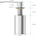 thumbnail image 3 of FNNMNNR Sink Soap Dispenser  Built in Kitchen Sink Soap Dispenser - All Metal Brass Pump Head with Large 16 OZ Stainless Steel Bottle, 3 of 7