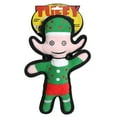 thumbnail image 4 of Tuffy Holiday Elf Durable Plush Squeaky Dog Toy, 2 Pack, 4 of 8
