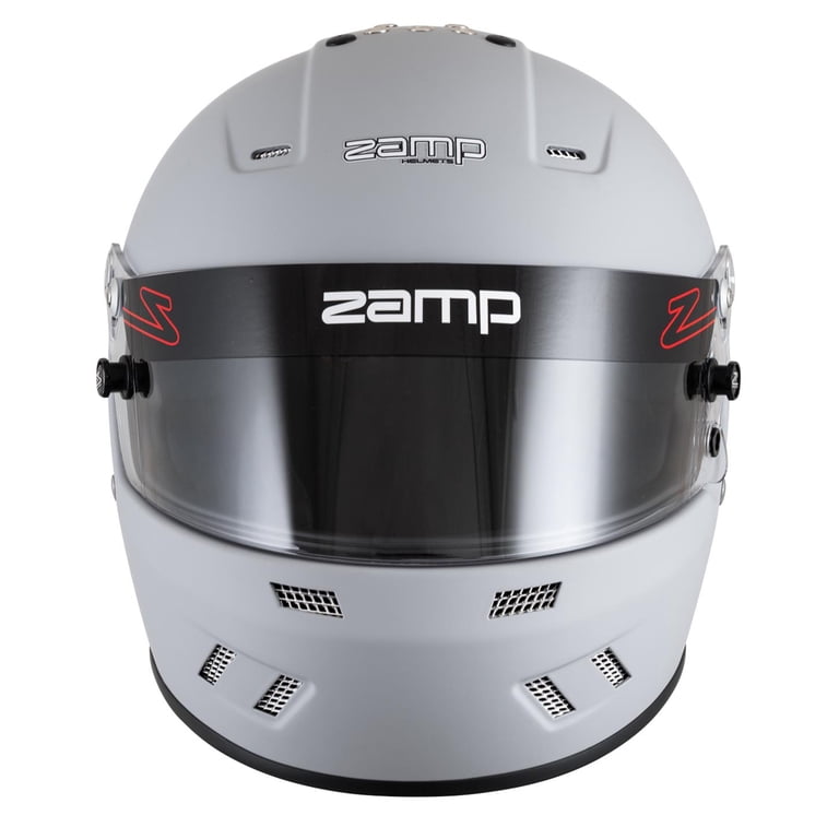 Zamp H78315FL RZ-57V Racing Helmet, SA2025, Matte Gray, Large