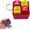 Red, variant on Aircraft Aural Warning Simulator Keychain, Master Caution and Fire Warning Buttons, Aviation Enthusiast Gift, 2.36 x 1.57 in
