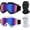 Black+white/Colorful Lens, variant on Dirt Goggles, 2 Pack ATV Off-Road Riding Motocross Glasses with Sun UV Protection Balaclava Full Cover for Youth, Teens, Men & Women