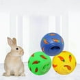 thumbnail image 4 of Pet Slow Feeder Bowl Snack Toy Feeder Toy Rabbit Toy Ball Interactive Bunny Toy for Puppy Yellow, 4 of 9