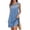 Blue, variant on LIaqionyy Summer Dresses for Womens Beach Vacation Fashion Clothes Mini Dress Crew Neck Summer Sundress
