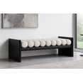 thumbnail image 2 of Meridian Furniture Waverly Banc Crème, 2 of 8