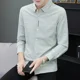 thumbnail image 3 of Camisa de hombre Camisas gráficas de rayas de manga larga para hombre I Ropa popular coreana regular Algodón fresco Moda Trendyol 2024 Hipster, 3 of 5