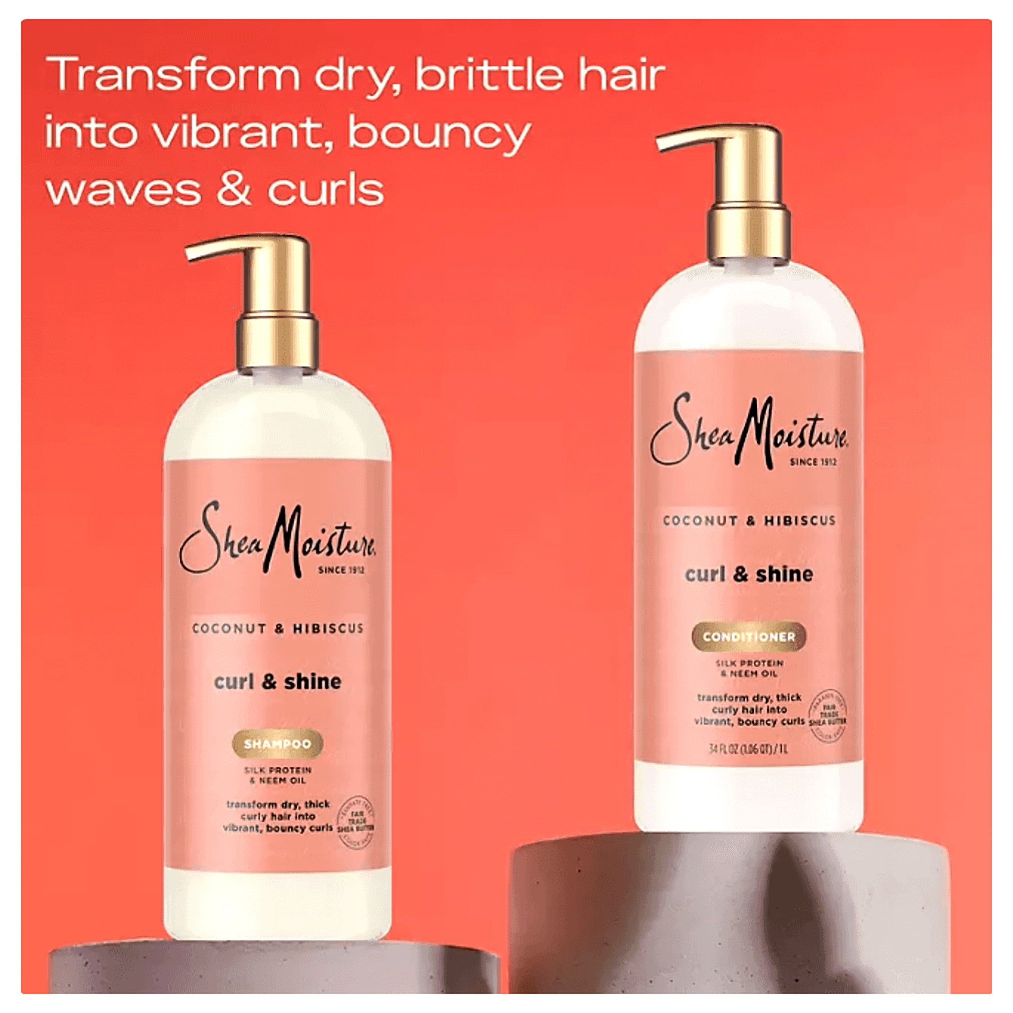 Shea Moisture Coconut Hibiscus Shampoo, 34 Fluid Ounce
