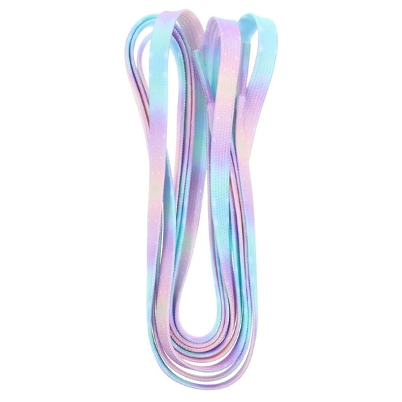 Troglfold kids shoe laces 1 Pair Flat Shoe Laces Tie Dye Shoe Laces Replacement Shoe Laces Sneakers Shoelaces,47.24"X0.35"X0.04"