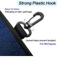 thumbnail image 5 of Golf bag ball holder valuable for men women, golf storage zipper handbag pocket with gear clip hook to attach bag, 5 of 5