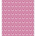 thumbnail image 3 of Abstract Duvet Cover Set, Hearts Flower Petals on Square Striped Background Girls Image, Decorative 3 Piece Bedding Set with 2 Pillow Shams, Queen Size, Pale Pink and Magenta, by Ambesonne, 3 of 3