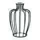 thumbnail image 1 of Jarrón de hierro con diseño de terrario, creativo, moderno y decorativo, para escritorio, de cristal. Negro, 1 of 9