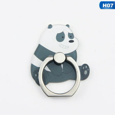 KABOER 2019 Mobile Phone Stand Holder Cartoon Finger Ring Smartphone Cute Animal Bear Panda Holder Stand For All (Best Inexpensive Smartphone 2019)