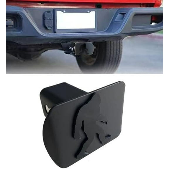 Custom 3D Metal Trailer Hitch Cover for 2'' Towing Rear Receiver Plug Cover Sasquatch BigFoot ALPHA Emblem Cool Cars SUV Pickup Trucks Heavy Duty, TCG-550