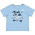 thumbnail image 3 of Inktastic Abuelo and Abuela Love Me Heart Grandchild Boys or Girls Baby T-Shirt, 3 of 5