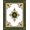 Green, Pattern 2, variant on ODIKA 4x6 Machine Washable Non-Slip Area Rug, Aged Arrangement with Floral Scroll Embellishments High Traffic Rug, Green, 555546