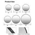 thumbnail image 2 of 24-pulgada round wall mirror con metal frame - decorative circle mirror para bathroom, vanity, sala de estar, entrada, o foyer in negra, 2 of 8
