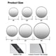 thumbnail image 2 of 18-pulgada round metal frame wall mirror-decorative circle mirror para bathroom vanity sala de estar entrada o foyer (negra), 2 of 7