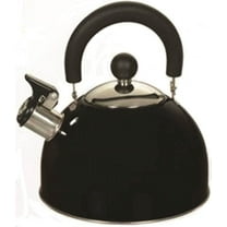 2.5 Qt Stainless Steel Whistling Tea Kettle - Black