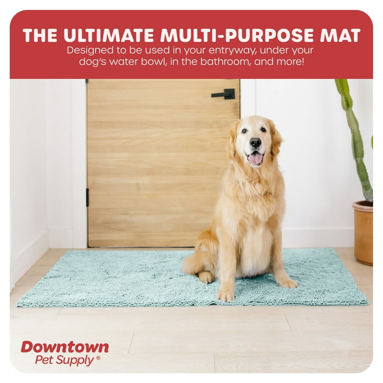 My Doggy Place Microfiber Dog Mat for Muddy Paws (36 x 26, Oatmeal)  Non-Slip Dog Door Mat, Absorbent Quick-Drying Paw Cleaning Pet Mat - Washer  and