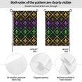 thumbnail image 4 of Sigee Mardi Gra Geometric for Live Happy Decorative Small Garden Flag,Double Sided Yard Flags Holiday Garden Flags for All Seasons, 4 of 9