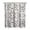 boho-1620, variant on Small Stall Narrow Shower Curtain 36"W x 72"L – Tropical Bohemian Leaves, Mid-Century Abstract Boho Botanical Bathroom Decor, Vintage Floral Palm Leaf Pattern, Rustic Tribal Folk Style