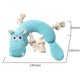 thumbnail image 3 of Juguete de peluche para perros para masticadores agresivos grandes,Juguetes chirriantes para perros indestructibles,Juguetes de peluche con material de algodón y papel arrugado,Juguetes para masticar duraderos Rojo Verde, 3 of 3