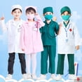 thumbnail image 2 of Ropa de médico para niños, ropa de trabajo de enfermera, ropa de juego para niñas de jardín de infantes, bata blanca, ropa de actuación de cosplay, 2 of 5